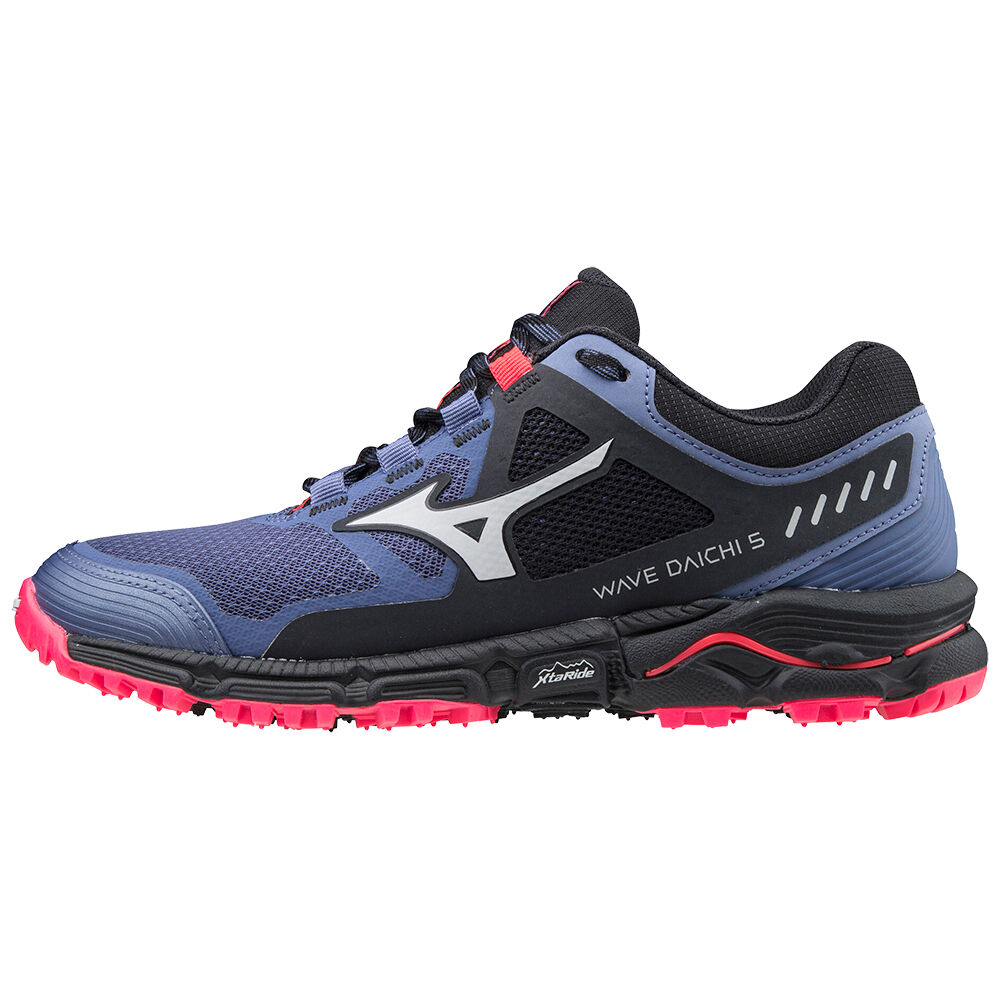 Tenis Para Trilha Mizuno Wave Daichi 5 - Mulher - Azuis/Pretas - XVBZK0825